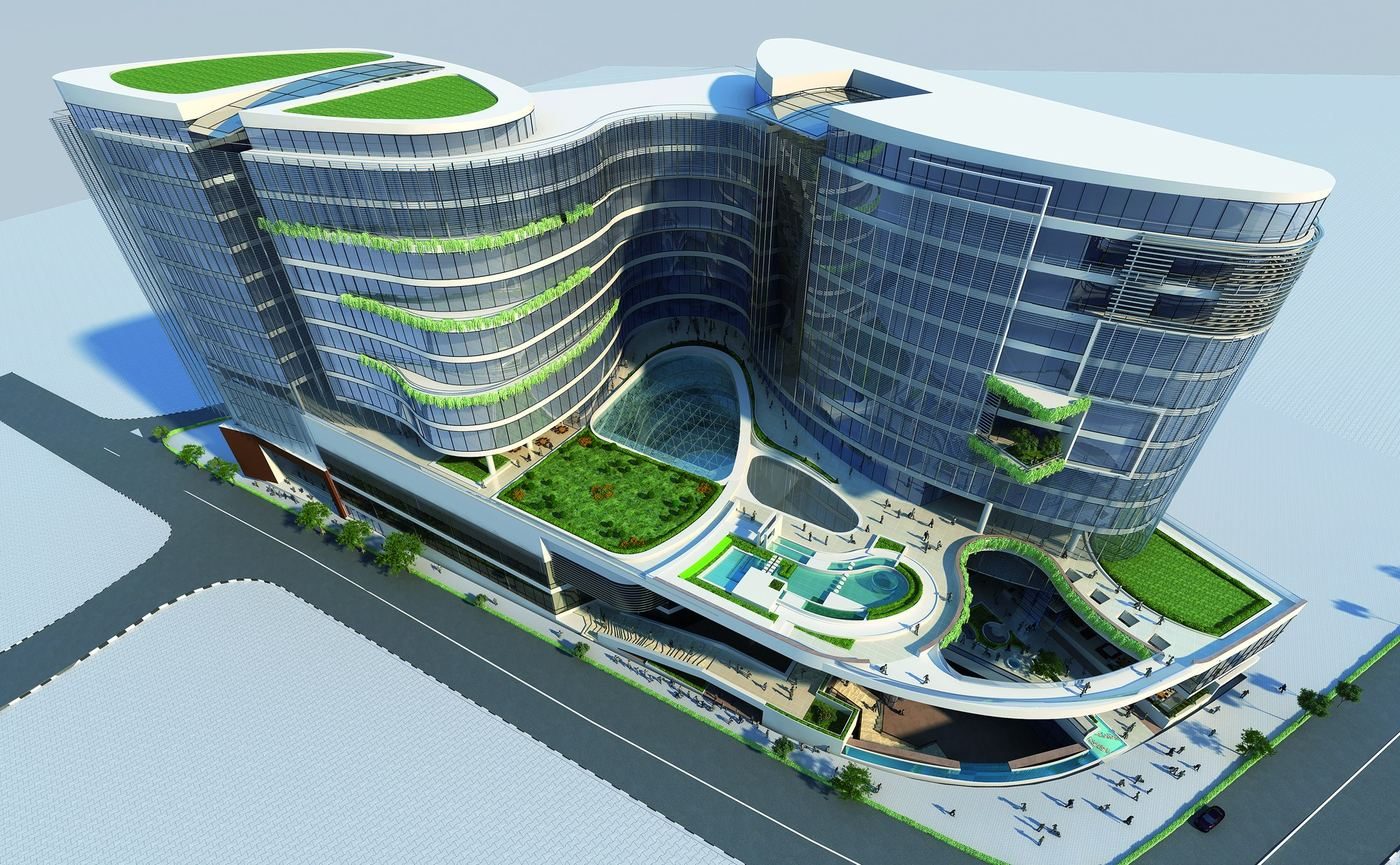Retail mixed-use tower